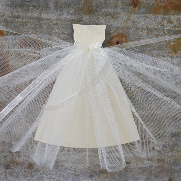 Bridal Shower Banner, Engagement Party Decor, Wedding Dress Garland, Bateau Style