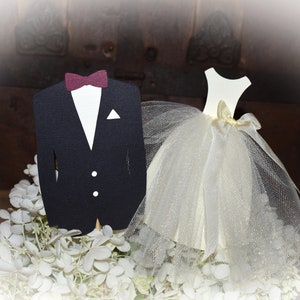 Bride and Groom Centerpiece, Engagement Party Table Decorations, Wedding Dress Pick, Bridal Shower Decorations