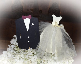 Bride and Groom Centerpiece, Engagement Party Table Decorations, Wedding Dress Pick, Bridal Shower Decorations