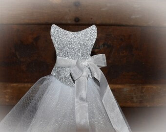Bride Gown Stand Up Centerpiece, Wedding Dress Bridal Shower Table Decor