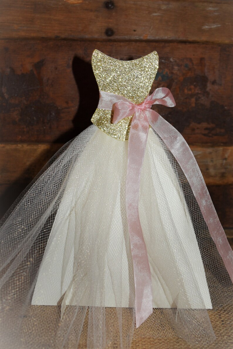 Bridal Shower Centerpiece Plunge Wedding Dress Centerpiece Etsy