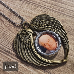 Rear View Mirror - Car Charm - Mirror Charm - Memorial Charm - Memorial Car Charm - Photo Memorial - Car Accessories - Memorial Gift