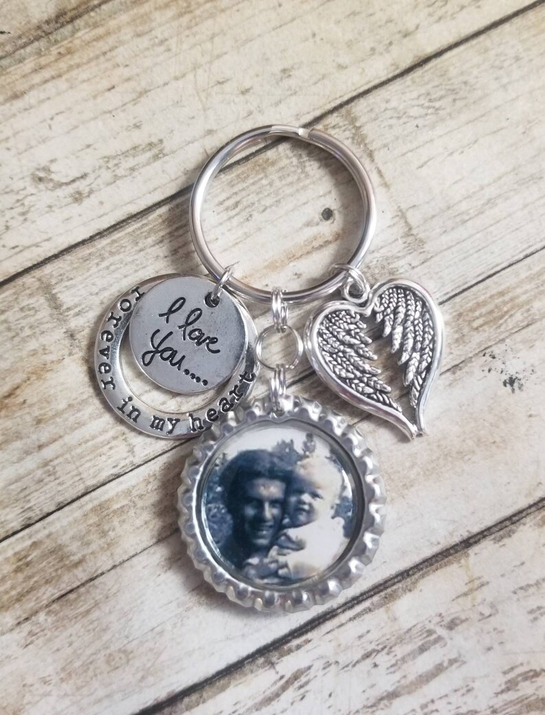 Memorial Keychain Memorial Gift Photo Memorial Memorial Etsy