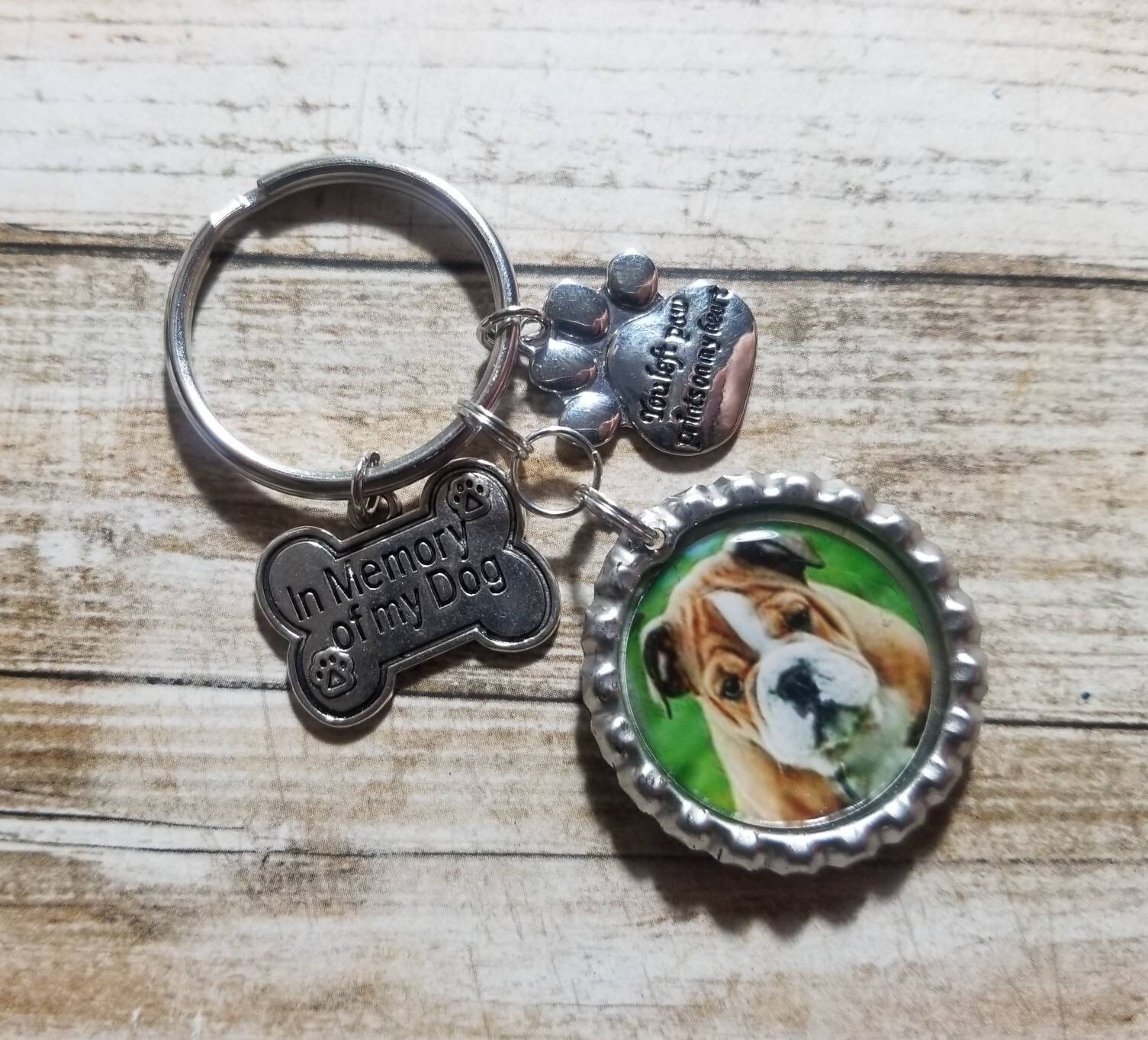 Dog Memorial Dog Memorial Keyring Pet Loss Keychain Dog Etsy
