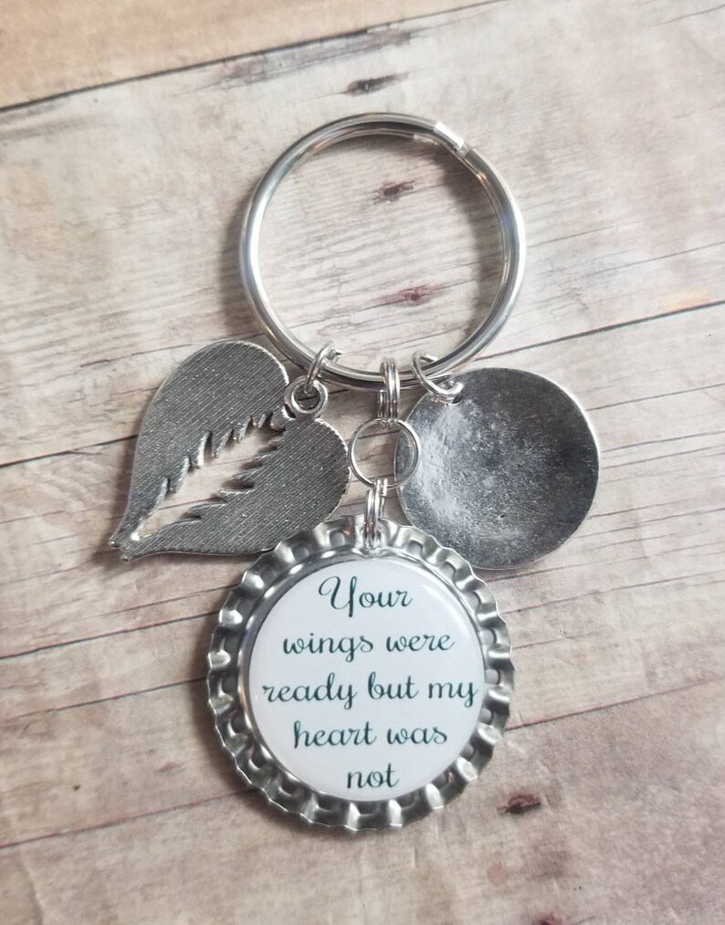 Memorial Keychain Remembrance Gift Memorial Gift Etsy