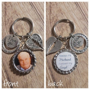 Memorial Keychain - Photo Memorial - Custom Photo Gift - Sentimental Gift - Bereavement Gift - In Memory Keychain - Memorial Gift - Memorial