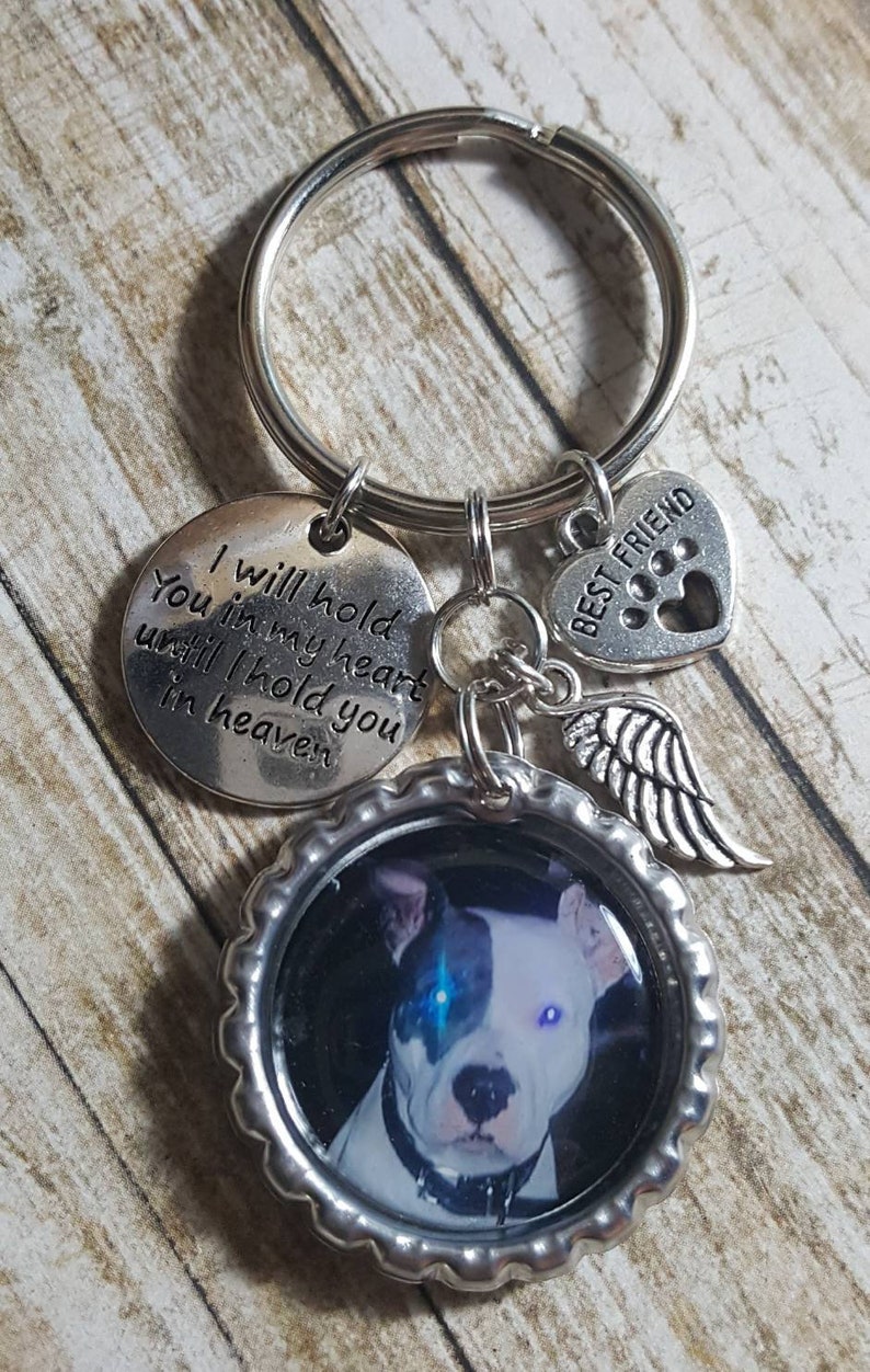 Pet Memorial Keyring Pet Loss Keychain Memorial Keychain Etsy