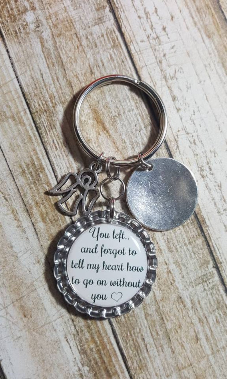 Memorial Keychain Memorial Gift Custom Memorial Gift Etsy