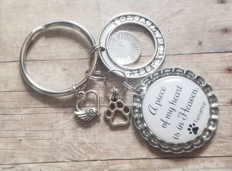 Dog Memorial Pet Memorial Gift Dog Memorial Keyring Dog Etsy