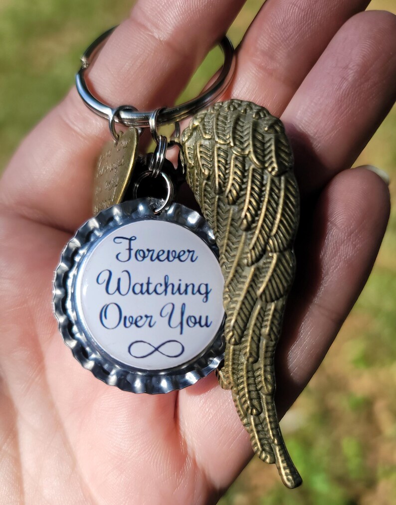 Memorial Keychain, Personalized Memorial Gift, Remembering a Loved One ...