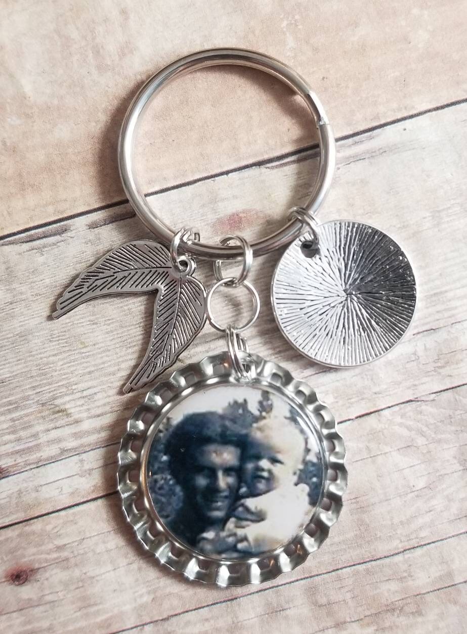 Memorial Keychain - in Memory of Gift - Remembrance Keychain - Loss ...
