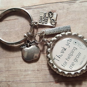 Teacher Keychain - Teacher Appreciation - Teacher Gift - Custom Teacher Gift - End of Year Gift - Christmas Gift