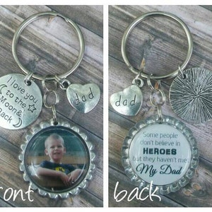 Custom Dad Keyring - Dad Keychain - Gift for Dad - Personalized Gift - Dad Birthday Gift - Father&#39;s Day Gift - Gift for Him - Custom Keyring