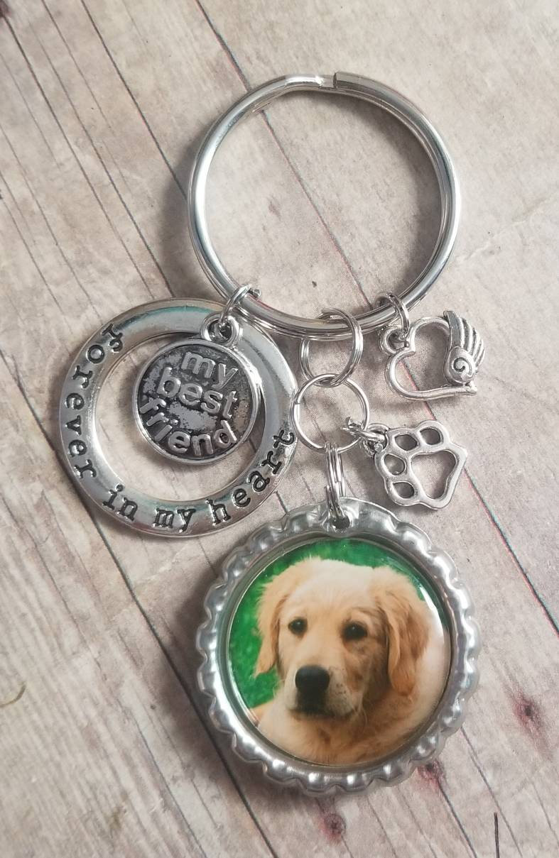 Dog Memorial Pet Memorial Gift Dog Memorial Keyring Dog Etsy