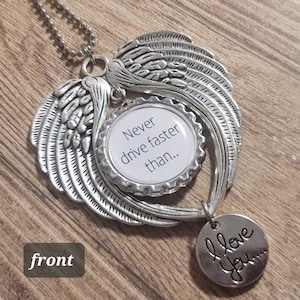 Car Mirror Charm - Sweet 16 Gift - Birthday Gift - Car Accessory - Car charm - Guardian Angel Gift - New Driver Gift - Drive Safe Gift