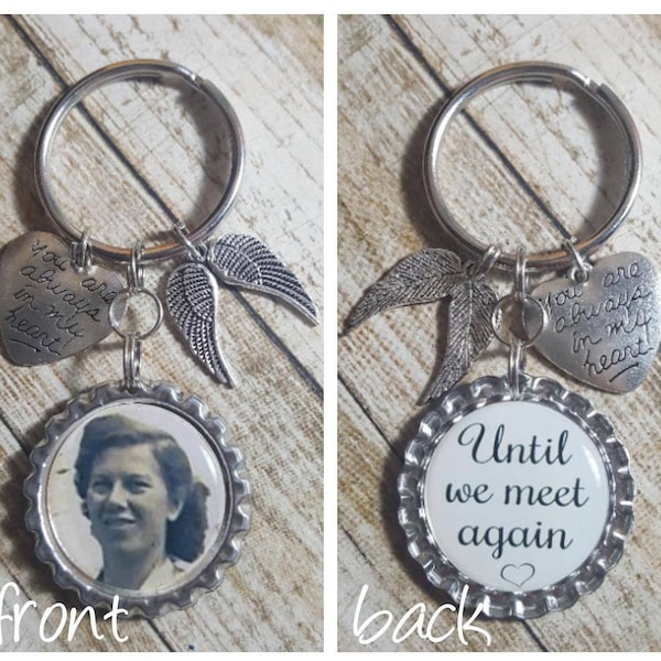 Memorial Keychain - Memorial Gift - Memorial Keepsake - Photo Keepsake - Photo Memorial - Memorial Photo Gift - Remembrance Gift