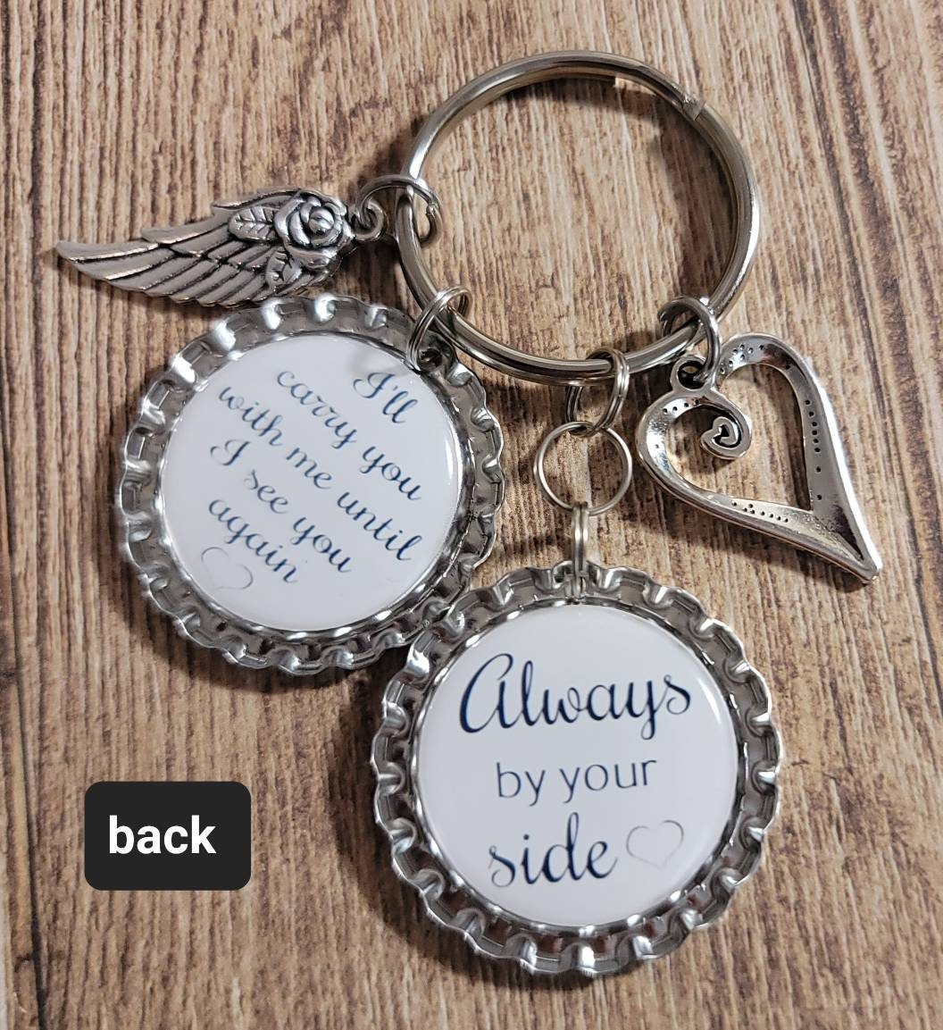 Memorial Keychain - Memorial Gift - Remembrance Gift - Sentimental Gift ...