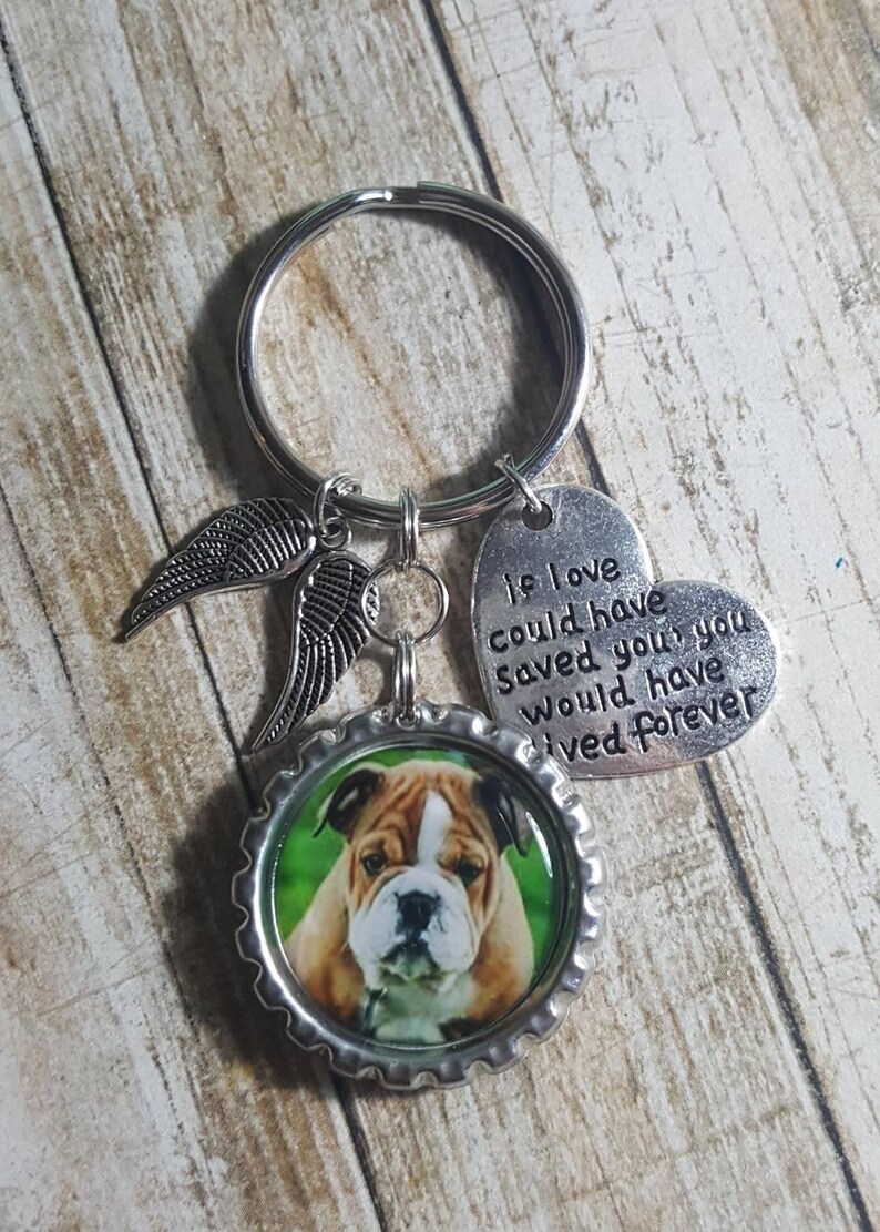 Pet Memorial Keyring Dog Memorial Cat Memorial Dog Photo Etsy