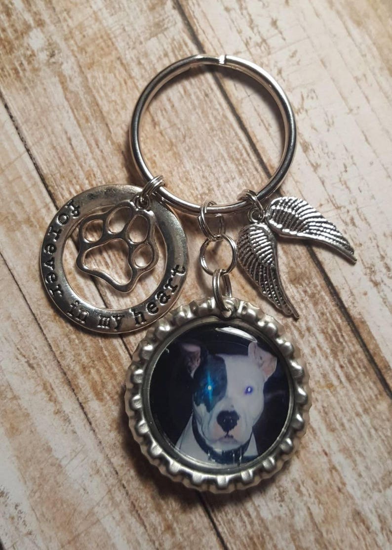 Pet Memorial Keyring Pet Loss Keychain Memorial Keychain Etsy