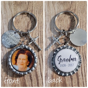 Memorial Keychain - Sympathy Gift - Photo Memorial - Memorial Gift - Remembrance Gift - Custom Photo Gift - Sentimental Gift