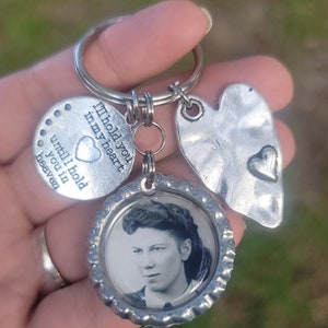 Sympathy Gift, Loss of Loved one, Memorial Keychain, Memorial Keepsake, Remembrance Gift, Photo Memorial, Photo Keepsake, Memorial Gift