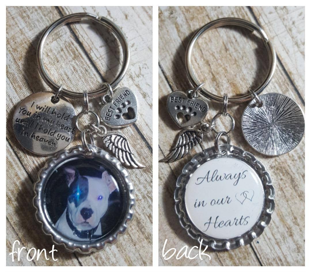 Pet Memorial Keyring Pet Loss Keychain Memorial Keychain Etsy