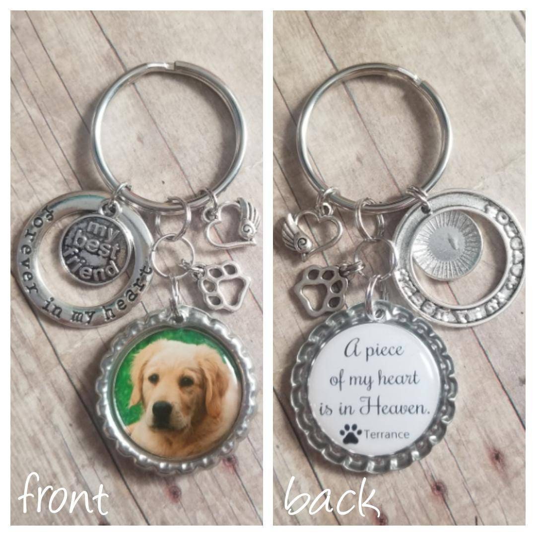 Dog Memorial Pet Memorial Gift Dog Memorial Keyring Dog Etsy