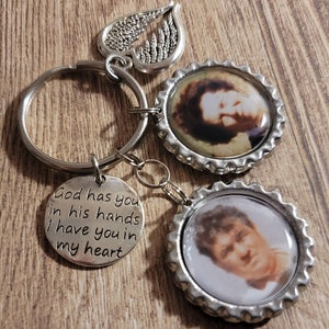 Memorial Keychain - Memorial Gift - Photo Memorial - Photo Keepsake  Custom Photo Gift - Sentimental Gift - In Memory Gift - Custom Memorial