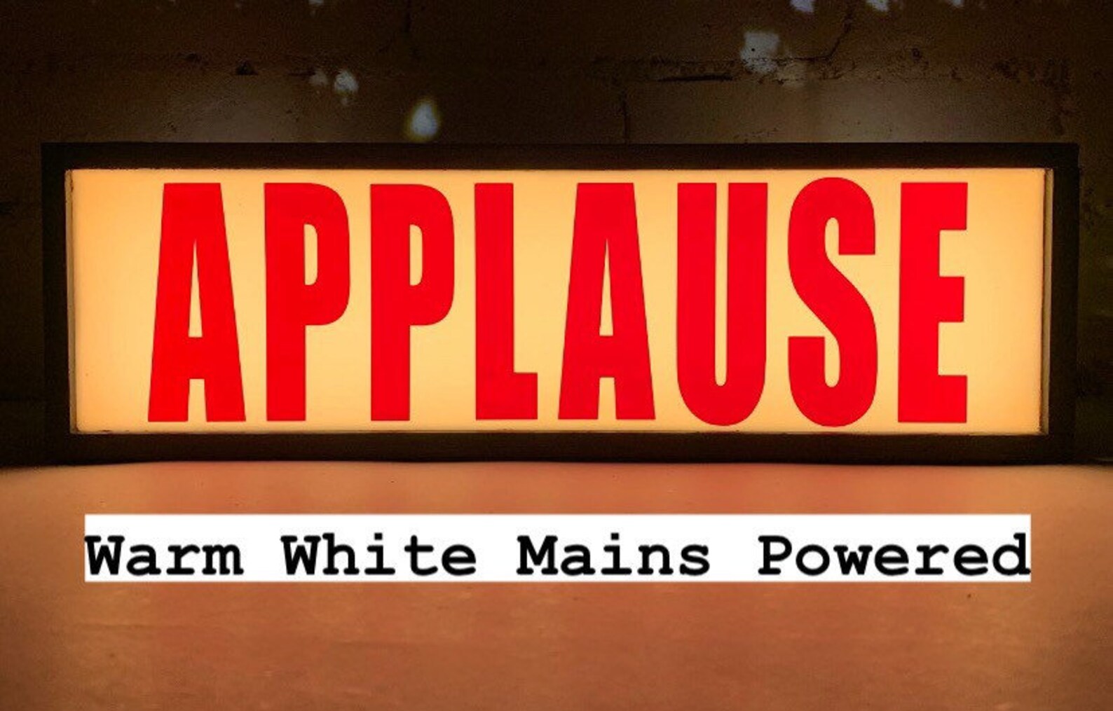Applause Light Box Illuminated Applause Sign Applause Lamp Etsy UK