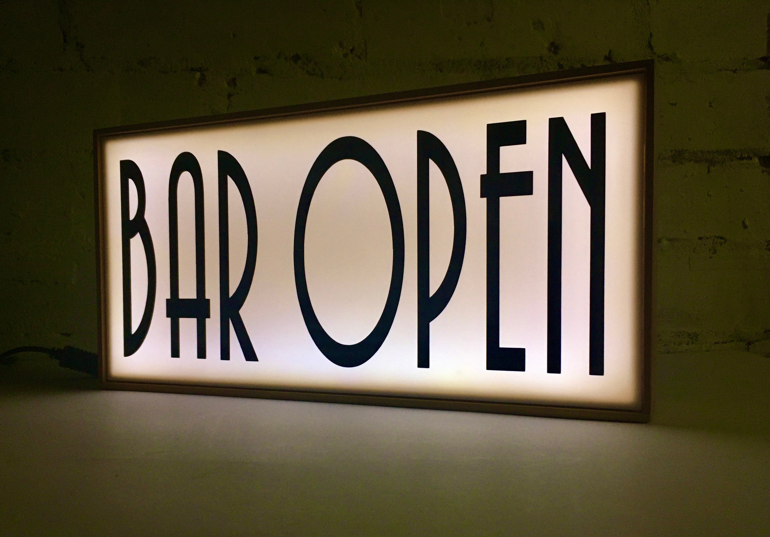 Bar Open Light up Bar Sign Light up Bar Sign Bar Open Light Etsy