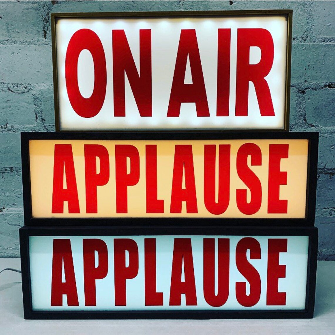 Applause Light Box Illuminated Applause Sign Applause Lamp Etsy UK
