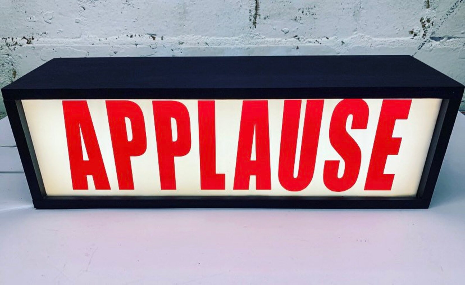 Applause Light Box Illuminated Applause Sign Applause Lamp Etsy UK