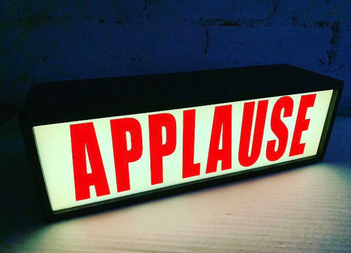 Applause Light Box Illuminated Applause Sign Applause Lamp Etsy UK