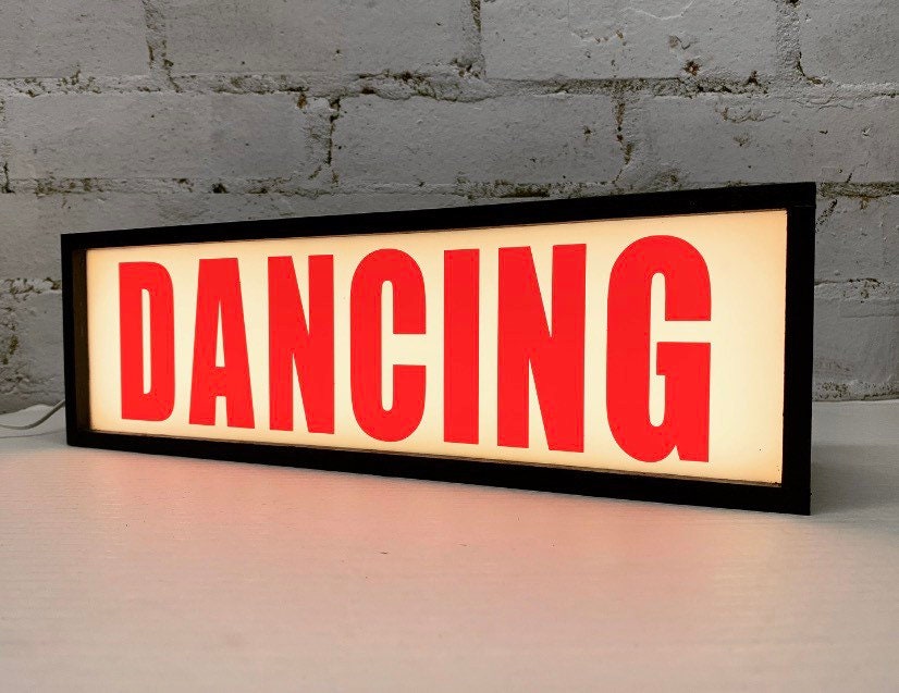 Dancing Light Box. Dancing Sign Cool Light up Sign Party Etsy