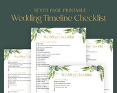 Minimalist Wedding Planning Checklist, Instant Printable Digital Download, Wedding Planning checklist, Simple Easy to Use Essentials