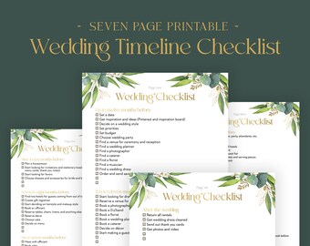 Lista de verificación de planificación de bodas minimalista, descarga digital imprimible instantánea, lista de verificación de planificación de bodas, elementos esenciales simples y fáciles de usar