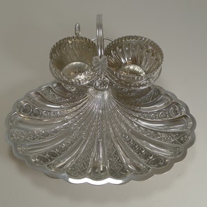 Antique English Silver Plated Strawberry Set by Roberts and Belk c.1900