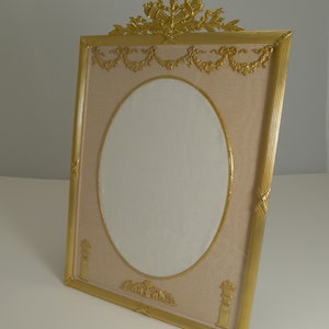Large French Gilded Bronze Photograph Frame c.1890