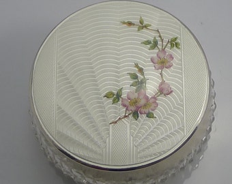 Mappin & Webb アンティーク ギヨシェ エナメル シルバー アゲート