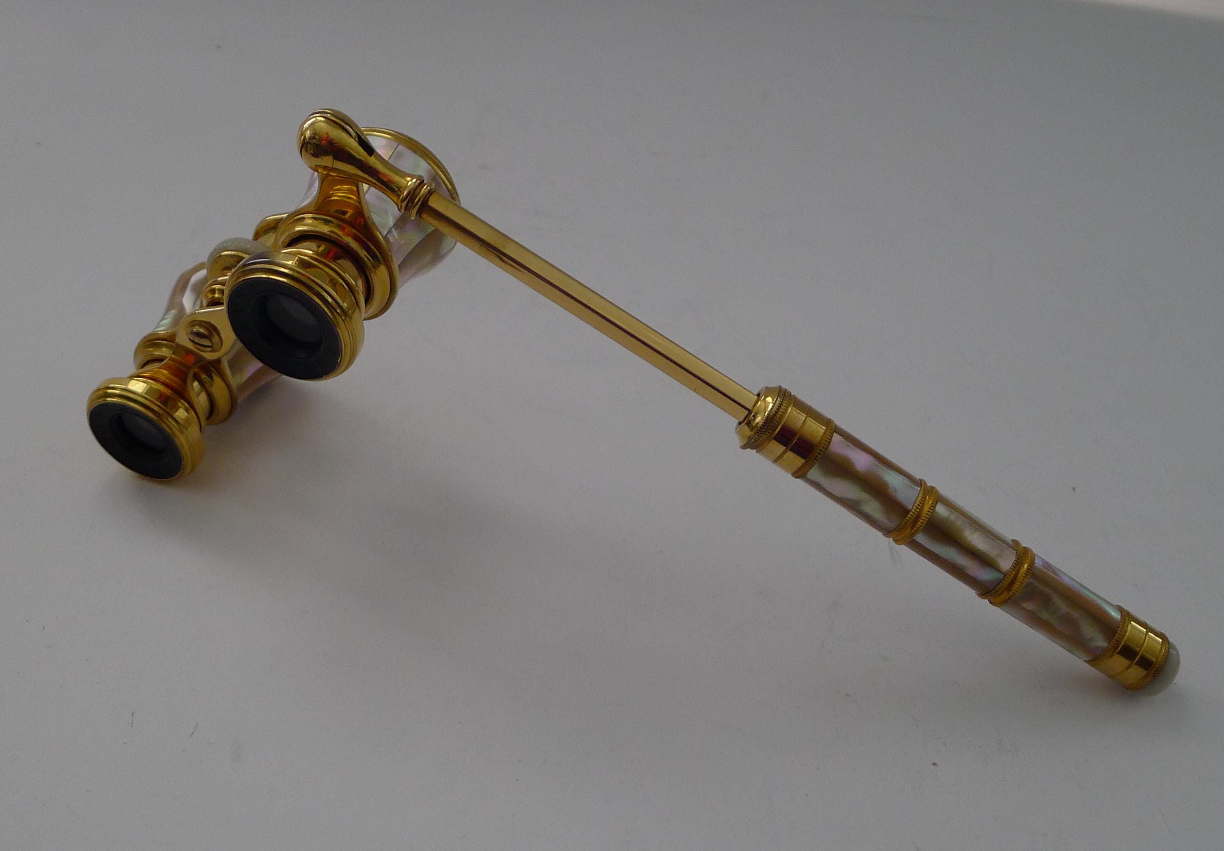 20世紀初頭 フランスアンティーク マザーオブパール オペラグラス