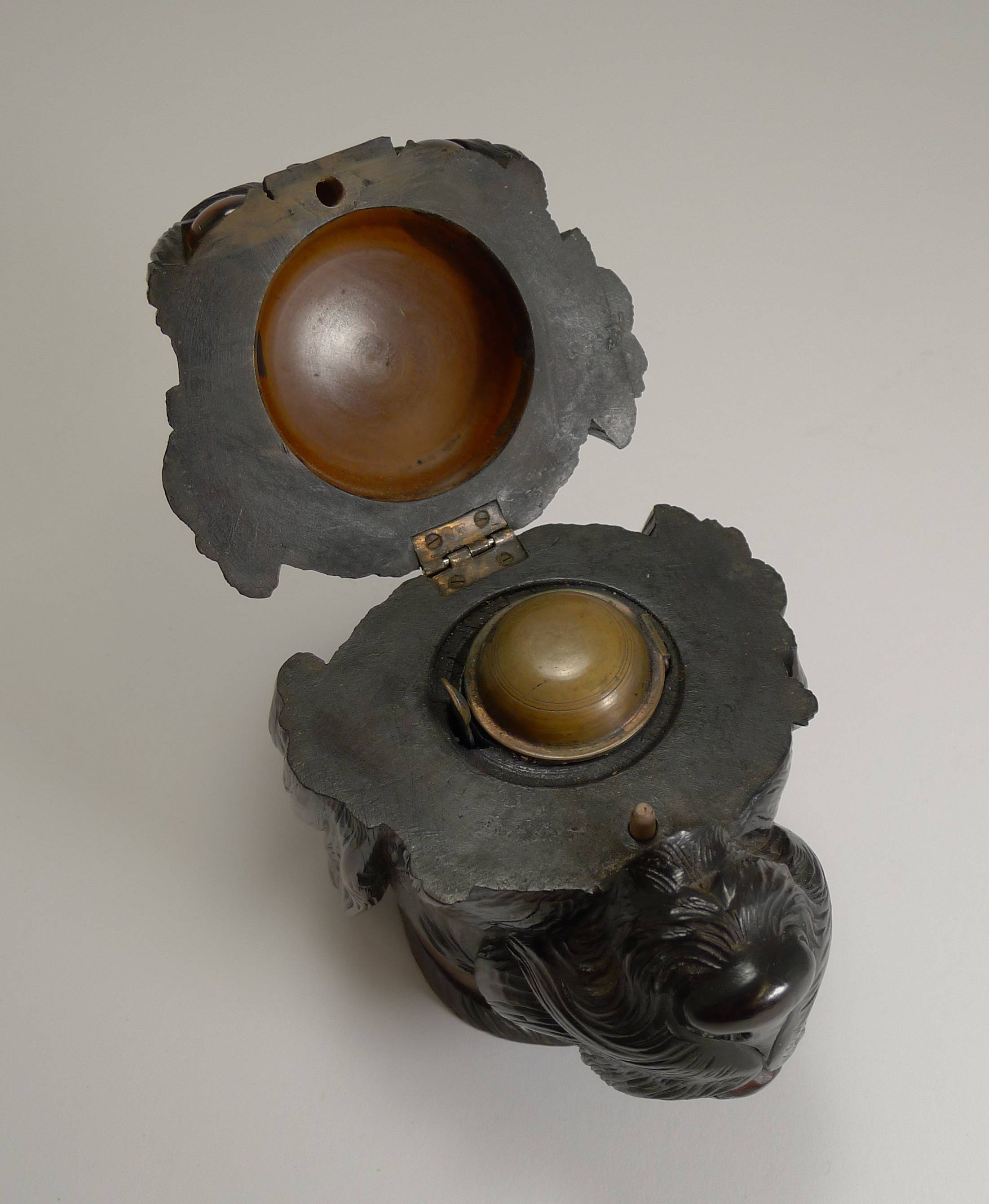 フランスアンティーク インクウェル ペントレイ ブロンズ製 2025年最新