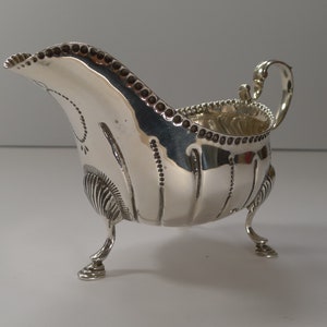 Irish Silver Sauce Boat by West & Son Dublin 1909 image 3