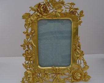Heirloom Quality French Gilded Bronze Picture Frame c.1900