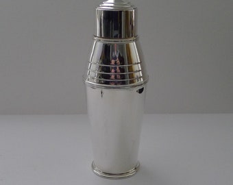 Iconic Art Deco Cocktail Shaker by Adie Brothers c.1930's