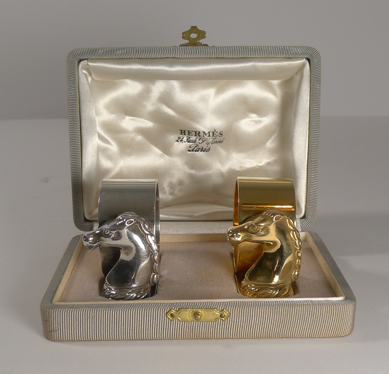 Rare Pair Vintage Cased Horse Head Napkin Rings by Hermes - Etsy