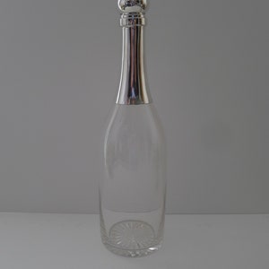 Victorian Novelty Champagne Bottle Decanter - 1893
