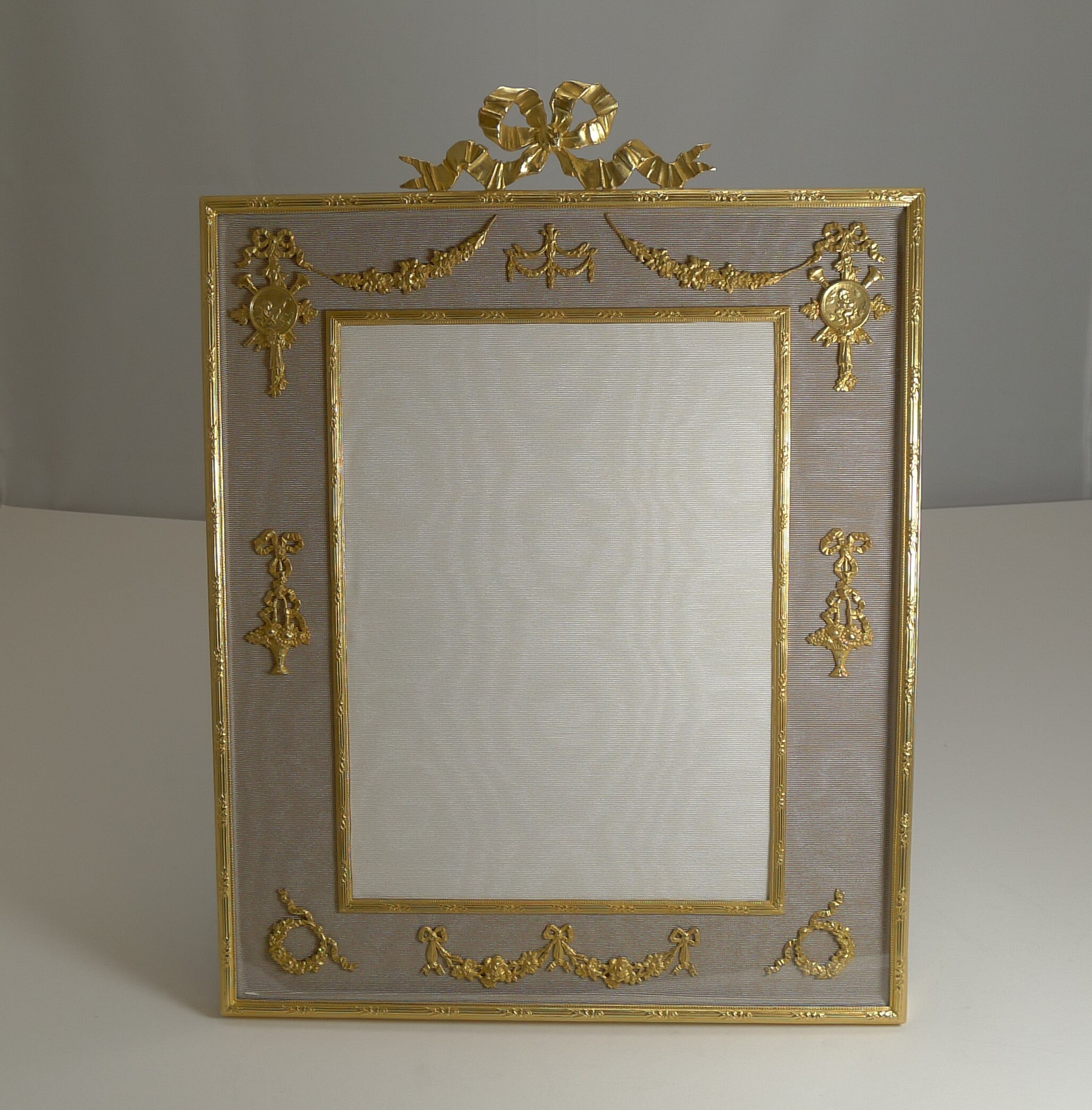 Image of Grand Antique French Gilded Bronze Photograph/Picture Frame C.1900