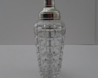 Continental Sterling Silver Topped Cut Crystal Shaker