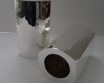 Cassetti, Firenze - Coppia Modernist Silver Plated Thermal Wine Coolers