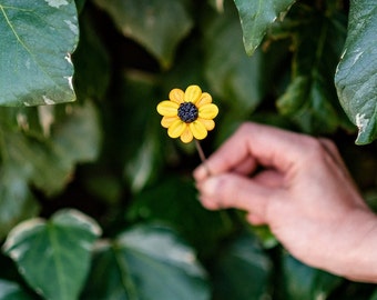 Individual Sunflower Glass Flower Stems